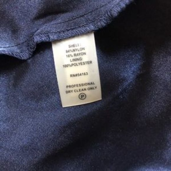 Calvin Klein Navy Blue Lace Floral cap sleeve dress size 4 - Picture 10 of 17